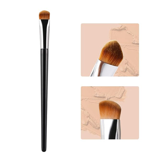 Concealer Brush Under Eye, Small Triangle Brushes for Precise Coverage Dark Circles Blemishes Acne, Easy Blending for Concealer Contour, Cream/Liquid Makeup Brush