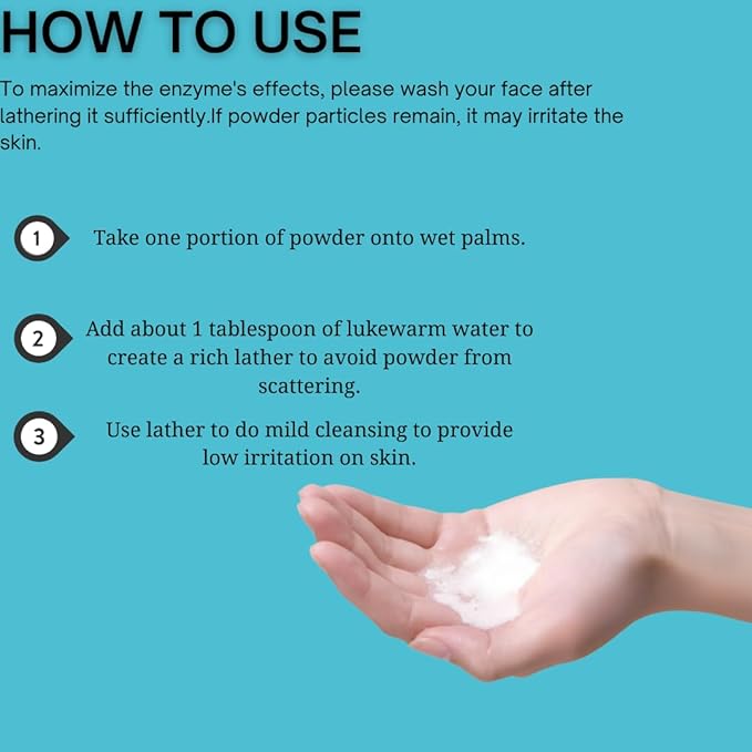 Japanese Powder Face Wash 1 Pack- Powder Face Wash with Micro-Carbonated Bubbles - Exfoliating Cleanser for Deep Cleansing & Smooth Skin - Single-Use Sticks for Hygiene & Convenience