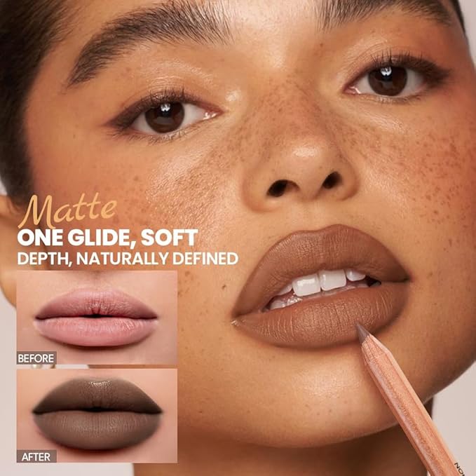 BestLand 6Pcs Warm Mocha Neutrals Lip Liner Set, Creamy Brown Nude Lip Pencils for Caramel, Coffee & Cocoa Tones, Long-Wear Smudge-Proof Formula for Full, Defined, Natural Contour Lips (Set 02)