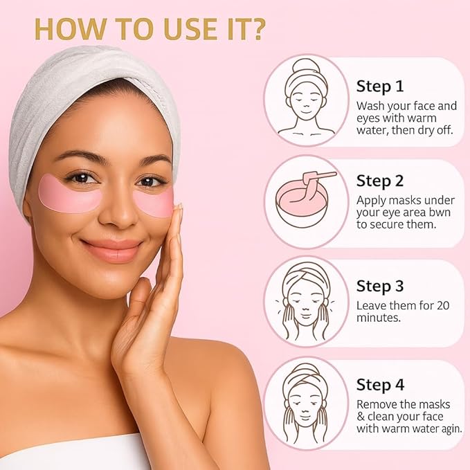 Instalift PDRN & Collagen Eye Patches, Under Eye Patches for Puffy Eyes and Dark Circles & Fine Lines, with Niacinamide, Hydrolyzed Collagen, Deep Moisturizing ＆ Soothing Eye Mask, 16 Pairs