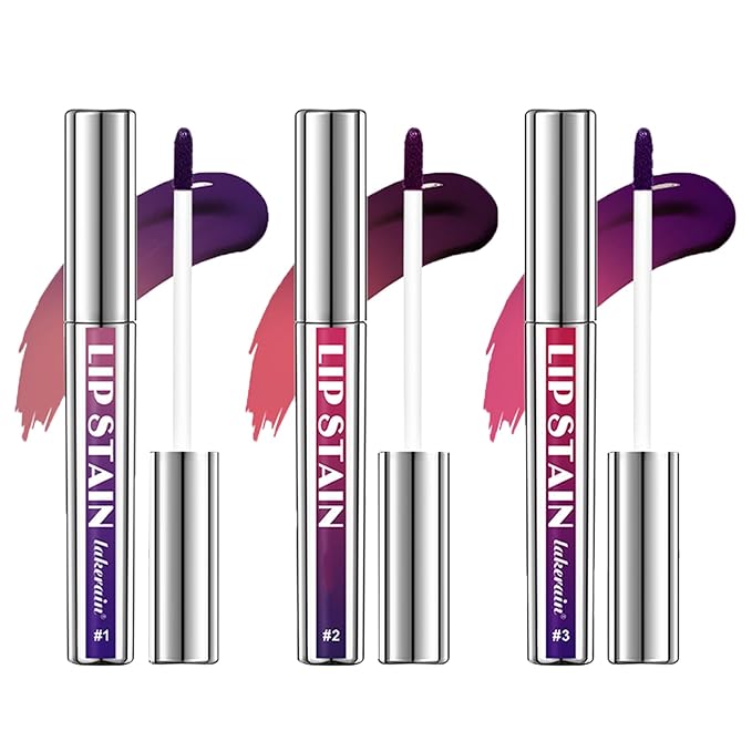 3 PCS Peel Off Lip Liner Set, Matte Pink Lip gloss Stain, Lip Liner Stay, Long Lasting Peel Off Lip Stain Tattoo