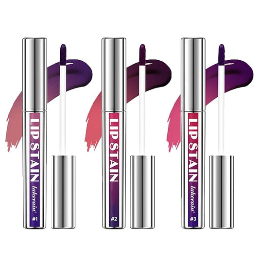 3 PCS Peel Off Lip Liner Set, Matte Pink Lip gloss Stain, Lip Liner Stay, Long Lasting Peel Off Lip Stain Tattoo