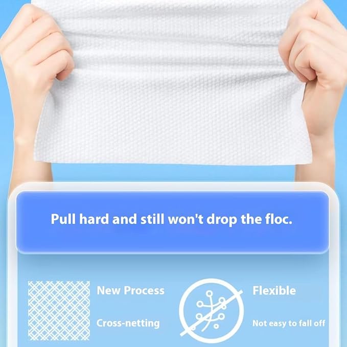 Face towels roll。Hanging face towel disposable，Disposable face towels, MIXUISEE cotton face cloths，super thick 150% face wipes, Suitable for makeup removal and cleansing (Thickened 70 PCS)