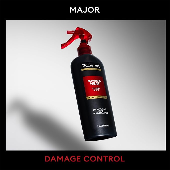 TRESemmé Protecting Heat Spray with Keratin, 3-Pack + Extra Hold Hairspray for Thermal Protection & Frizz Control