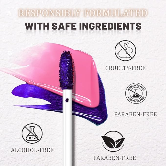 JUAAZIN Peel Off Lip Stain Tattoo with Tweezer - Light Pink Matte Lip Tint, Long Lasting Waterproof Transfer-Proof Lip Stain, Cruelty-Free Lip Masque for All Skin Types, Valentine's Day Gift 07#