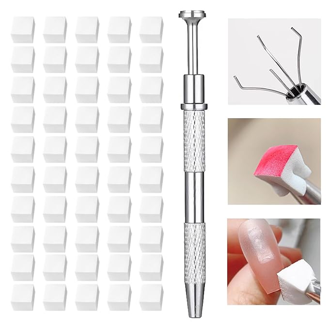 62Pcs Nail Art Pens brushes Set, Nail Sponges for Ombre with Grabbing Pen, Dual Tipped Silicone Dotting Sculpture Pen, Liner Brushes for Nails and Mixing Palette Pen Holder, Nail Brushes for Nail Art