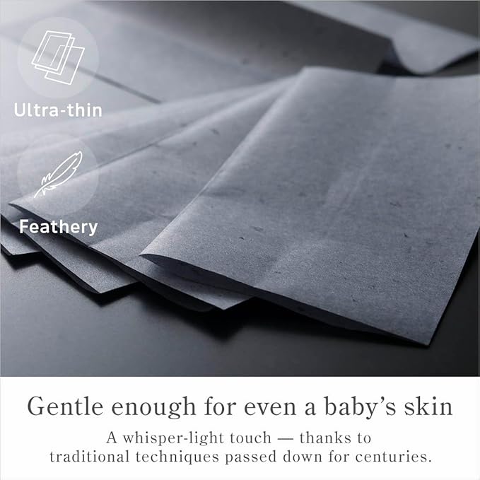 Oil Blotting Paper 100 Sheets,pack of 1 – Natural Black Charcoal Facial Tissues with Premium Washi Japanese Paper, Portable Easy Dispensing, Made in Japan, Skin-Care & Makeup Essential