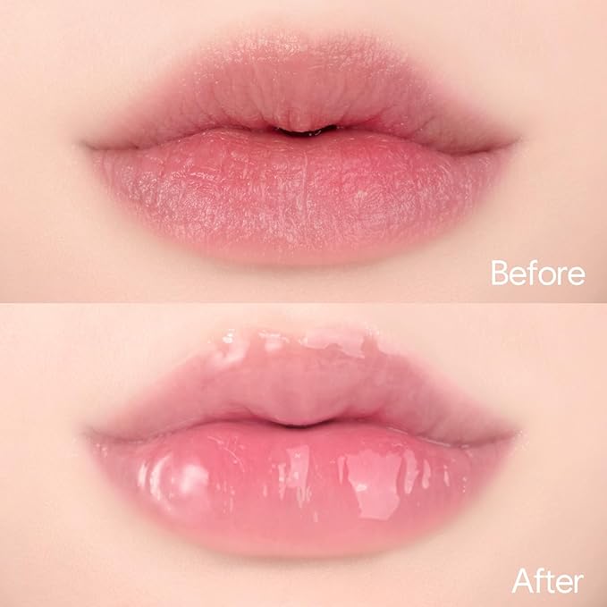 Crystal Dewy Lip Gloss | Lightweight & Non-Sticky | High-Shine & Long-Lasting | Hydrating Korean Lip Care Gloss | 0.17 oz. (02 CHARMING ROSE)