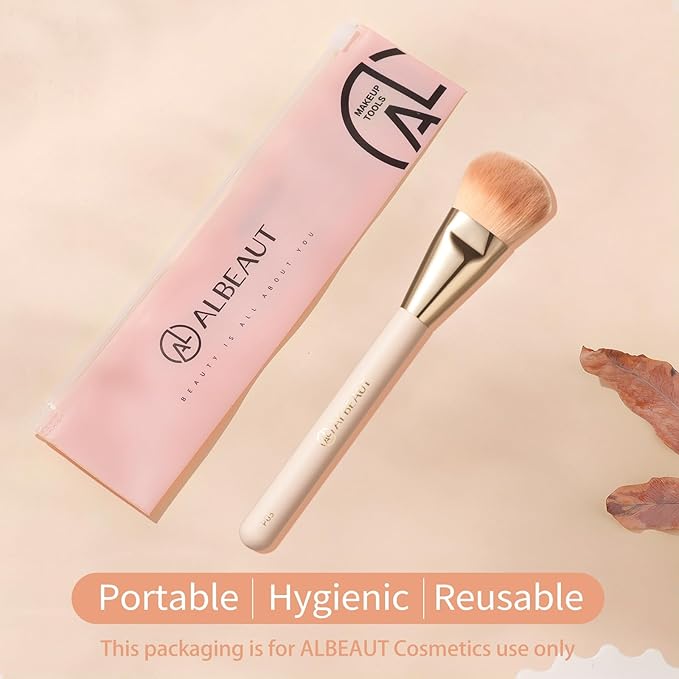 Liquid Blush Brush Angled for Cheek Makeup,Cream Foundation Contour Bronzer highlight Blending, Angled Face Makeup Tool (Multitask Face Brush)