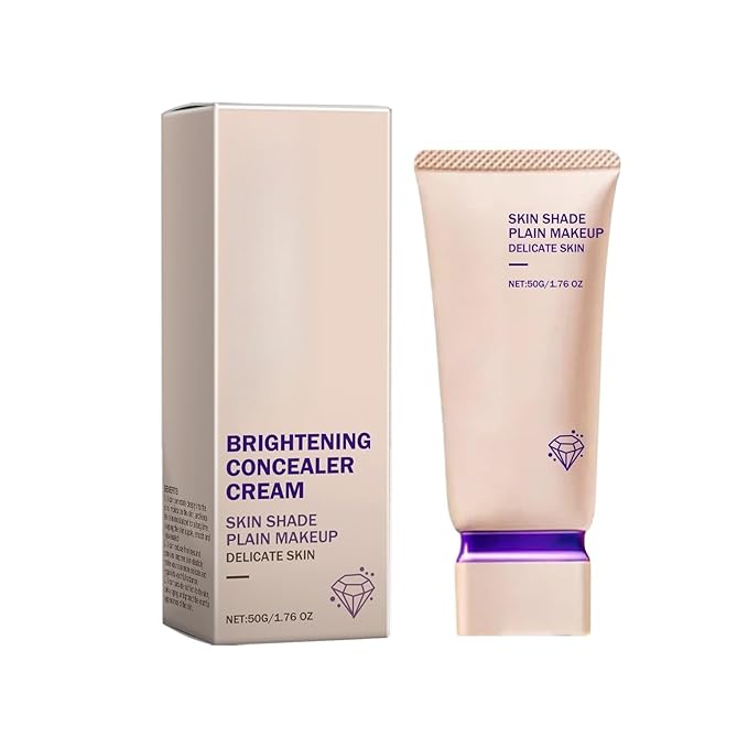 Brightening Concealer Tone-Up Cream, Lightweight Hydrating Foundation for Natural Glow, Moisturizing BB Cream for Smooth Flawless Skin 50g