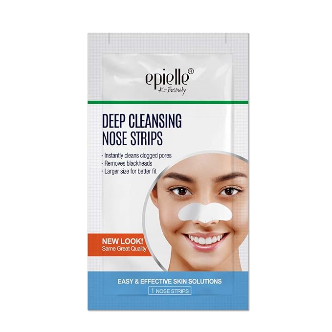Original Epielle Deep Cleansing Nose Strips, Pore Strips for Clogged Pores, Blackhead Removal, Oily Skin, Easy and Effective, K- Beauty Skin Solutions, 14 Count Value Pack