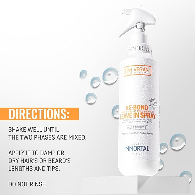 Immortal NYC Re-Bond Leave-In Spray - Vegan Hair Repair