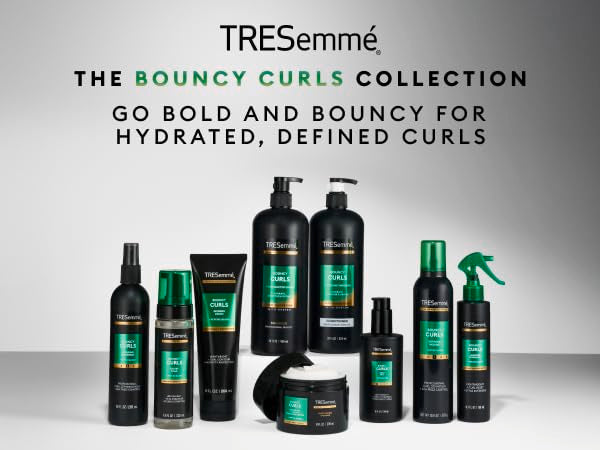 TRESemmé Styling Aid 1 ct Bouncy Curls for Lightweight + Curl Hydration + Touchable Hold, with Peptide Blend, 8 fl oz
