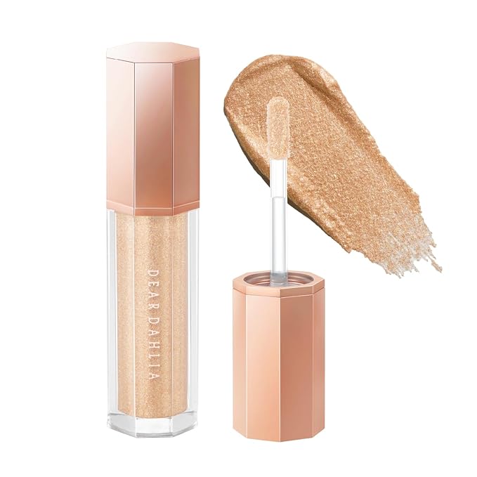 DEARDAHLIA Paradise Shine Eye Sequins (Diva) - Long-Lasting Liquid Glitter Eyeshadow, Minimal Fallout, High-Shine Pearl Finish, Lightweight, Blendable, Vegan & Cruelty-Free. 0.14 oz