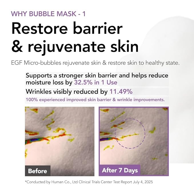 MENOKIN 30 Seconds Bubble Mask (2.36 fl.oz (70ml), Repair)
