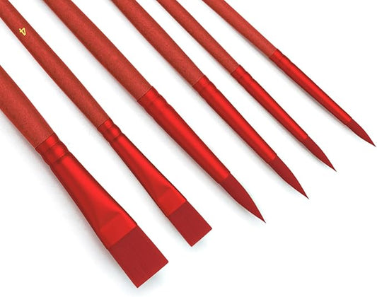Paint Brushes Set for Acrylic Painting,Watercolor Brushes Painting Brush Nylon Hair Brushes for Acrylic Oil Watercolor Canvases Rock Body Face Nail Miniature Detailing Drawing Art Supplies