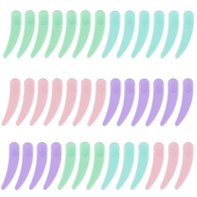 200PCS Cosmetic Spatulas, Small Makeup Spatula, Mini Plastic Makeup Scoop for Mixing and Sampling, Skin Care Facial Cream Mask Spatula (Multicolor)