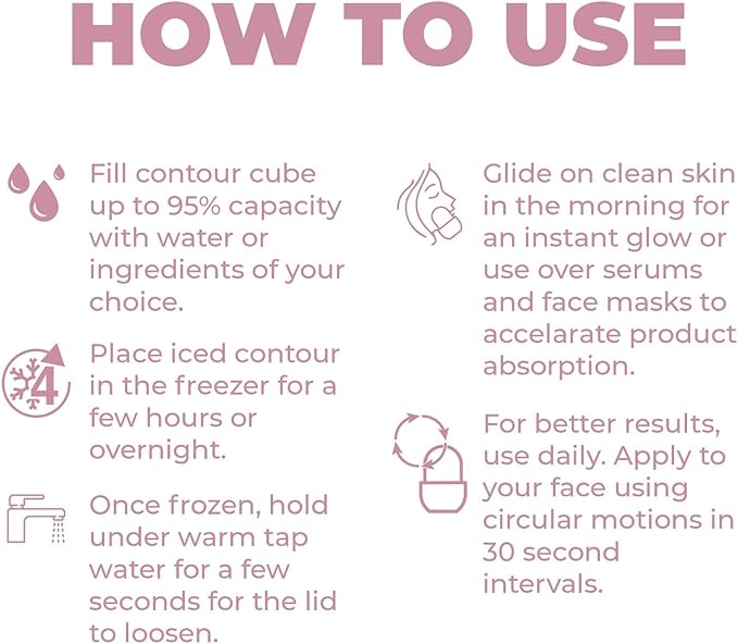 Ice Cube Roller, ice Roller for face, Cold Therapy for Injuries, Beauty Essentials, Ice Mold for Face Massager, face ice Roller, Skin Care Remove Fine Lines Shrink Pores Reduce Acne (White)