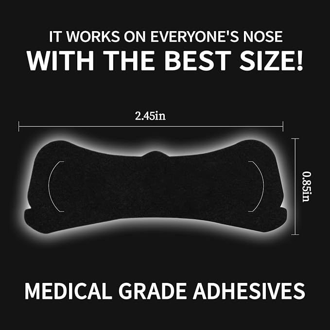 Performance Nasal Strips for Athletes (60 Count) - Extra Strength Anti Sweat Nose Strips for Snoring - Enhance Oxygen Levels, Improve Sleep Quality