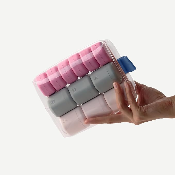 Cadence Parcel - Clear Kit with Magnetic Closure - Durable and Leak-Resistant Travel Toiletry Kit - TSA-Compliant & Modular Design - Hygiene Bag for Travel Essentials - 1 Qt - Cove