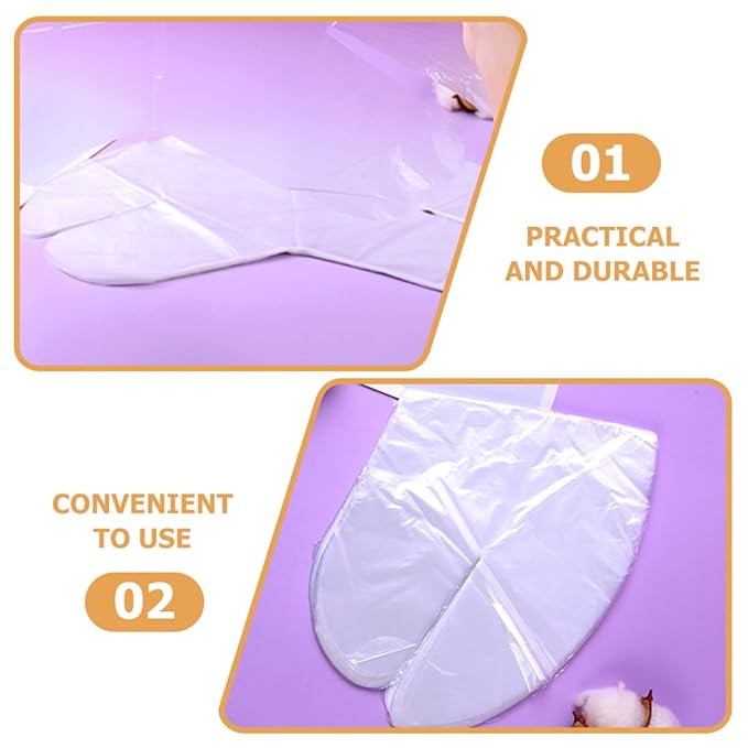 HONITANO Disposable Neck Mask Sheets 200Pcs Hydrating Plastic Skin Care Patches Moisturizing Neck Treatment for Facial Skincare Spa Use