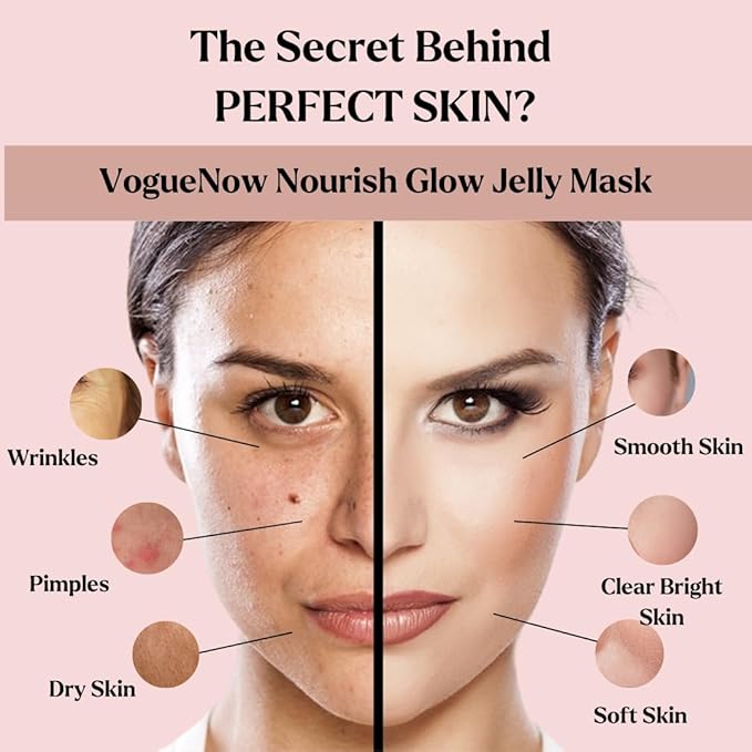 Jelly Mask for Facials - 12 Flavors Hydrating & Brightening Jelly Face Masks | Free Jade Roller & Spatula | Bulgarian Rose, Lavender, Hyaluronic Acid, 24K Gold face mask skin care |Vajacial Jelly Mask
