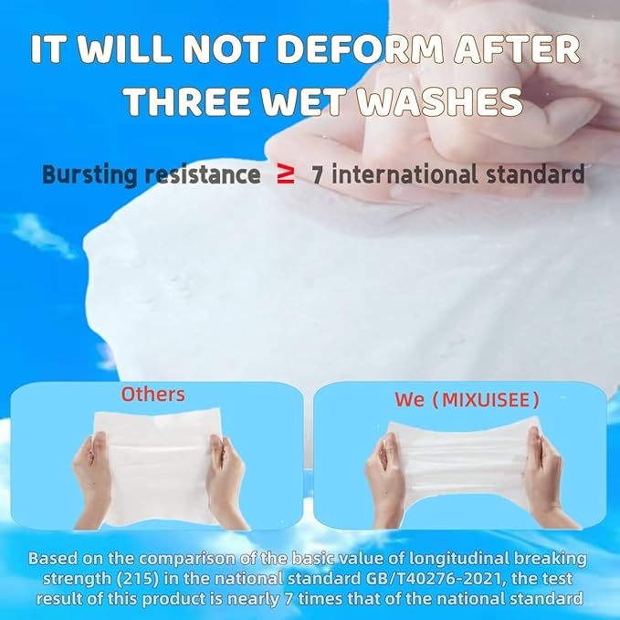 Disposable face towel. MIXUISEE thick and soft face towels. 100% cotton face cloths.facial towels 130% thickness.Remove makeup and cleansing.Suitable for sensitive skin.(180 pieces)
