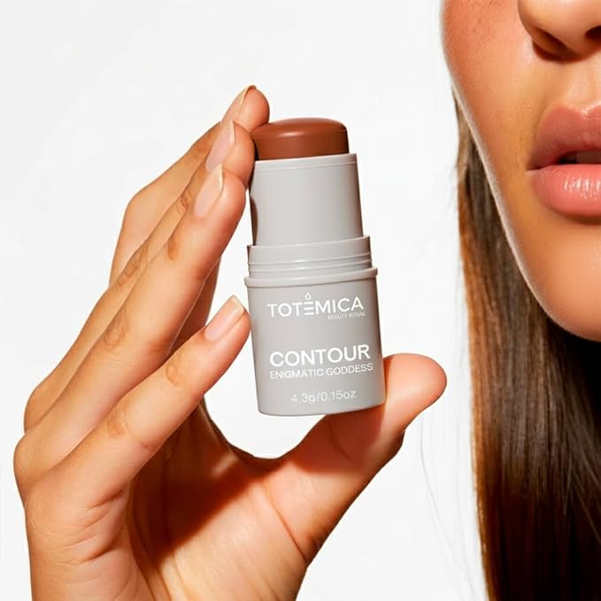 TOTEMICA Cream Contour Stick, “Enigmatic Goddess” by Ana Patricia, Cool Toned Sculpting Makeup, Soft Matte Cream Formula, Long-Lasting Blendable Face Shaping Stick| 0.15 oz - Coffee Breeze