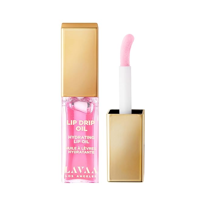 Lavaa Beauty LIP DRIP OIL Glossy Non-Sticky Lip Oil | Hydrating & Nourishing Jojoba Oil, Vitamin E, and Hyaluronic Acid (Bubblegum)