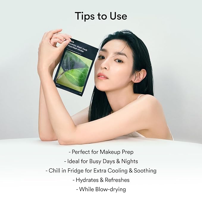 Abib Gummy Sheet Mask Sedum Hyaluron Sticker 10 Sheets (Moisturizing) I Korean Face Mask for Sensitive Skin, Soothing & Redness Relief, Daily Skincare Treatment, K-Beauty Sheet Mask