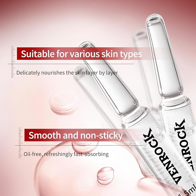 VENROCK Active Niacinamide Ampoule – 10% Vitamin B3 + 2% Arbutin + Tranexamic Acid Serum for Brighter, Even Skin Tone | 1.5ml x 10 Ampoules, Fragrance-Free, Non-Irritating
