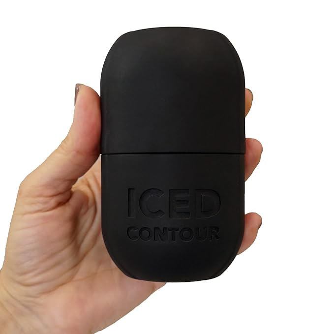 Ice Roller for Face, Ice Face Roller for Eyes, Neck and Cold Therapy for Injuries. Ice Mold for Face Massager, Skin Care. Remove Fine Lines, Shrink Pores, Reduce Acne (Black)