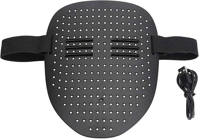 Led Face Cover With 25 Dynamic And Static Display Modes Gesture Sensing Light Up Transforming Design For Cosplay Carnival Festival Party