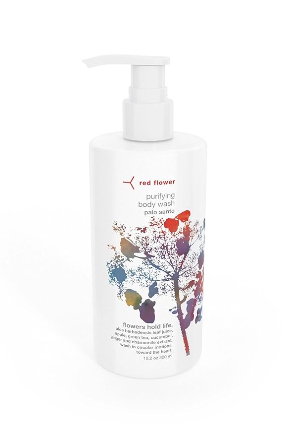 Red Flower Palo Santo Body Care Bundle – Purifying Body Wash & Softening Lotion (2-Piece Set)