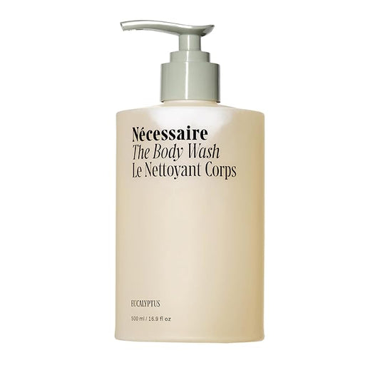 Nécessaire The Body Wash Eucalyptus — Multi-Oil Shower Gel Body Wash for Women + Men. Non-Comedogenic + Hypoallergenic for Sensitive Skin with Niacinamide. 500ml/16.9 fl oz