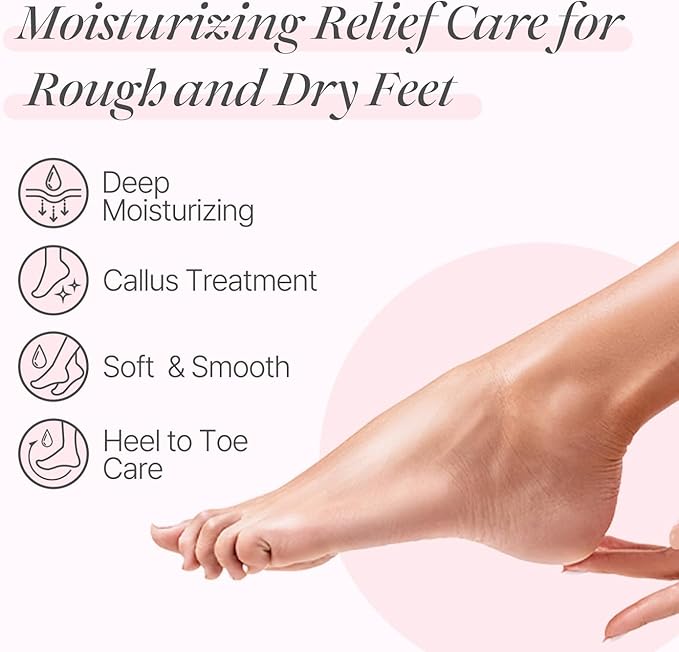 PETITFEE Rose Petal Satin Foot Mask (5pairs) - Intensive Nourishing Socks, Rose Scented Foot Repair Masks with Peptide, Collagen, Shea Butter, Urea for Silky Smooth Feet, Foot Treatment, Body Mask