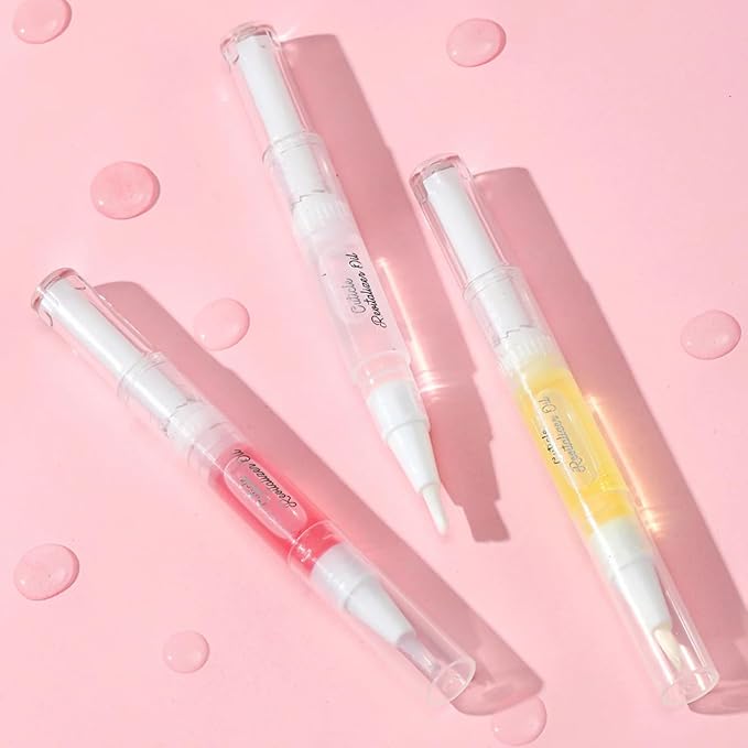 SASSYTIP Nail Strengthen Oil Pen | Fast-Absorbing Cuticle Oil with Biotin & Ginseng | For Brittle & Peeling Nails | Jasmine, Rose, Lemon Scents | Home, Office, Travel Use (Jasmine)