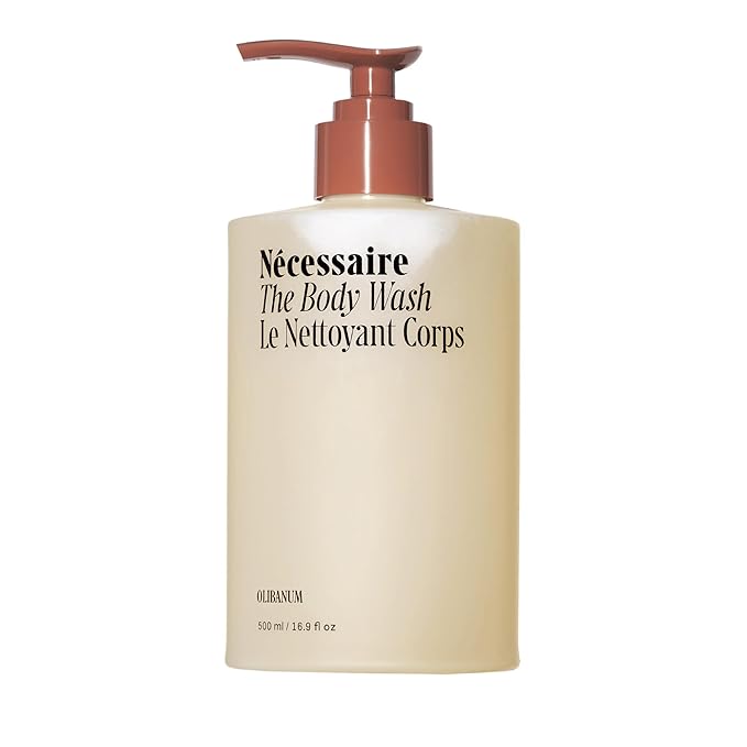 Nécessaire The Body Wash Olibanum - Multi-Oil Shower Gel Body Wash for Women + Men. Non-Comedogenic + Hypoallergenic for Sensitive Skin with Niacinamide. 500ml/16.9 fl oz