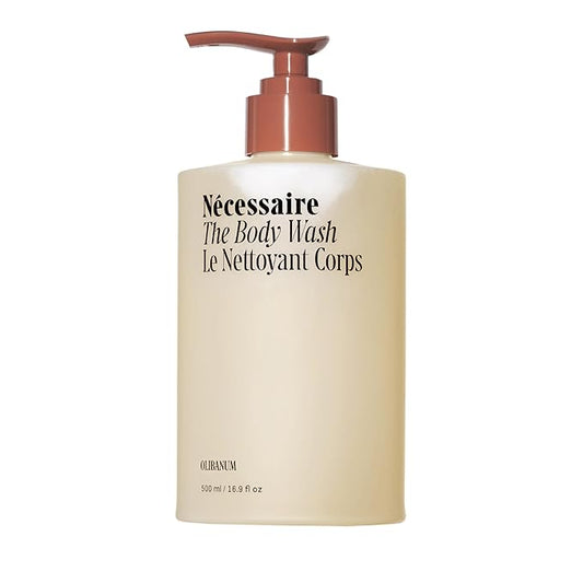 Nécessaire The Body Wash Olibanum - Multi-Oil Shower Gel Body Wash for Women + Men. Non-Comedogenic + Hypoallergenic for Sensitive Skin with Niacinamide. 500ml/16.9 fl oz