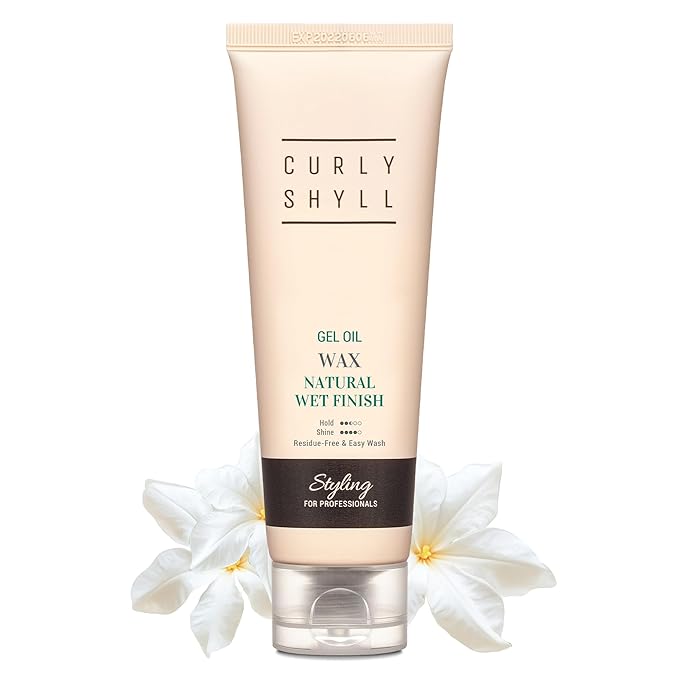 CURLYSHYLL Gel Oil Wax | Natural-Looking Wet Hair Styling | Lightweight Oil-Based Texture | Non-Sticky Hold for Short to Medium Hair | 150ml