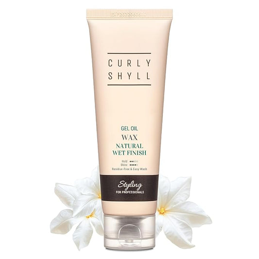 CURLYSHYLL Gel Oil Wax | Natural-Looking Wet Hair Styling | Lightweight Oil-Based Texture | Non-Sticky Hold for Short to Medium Hair | 150ml