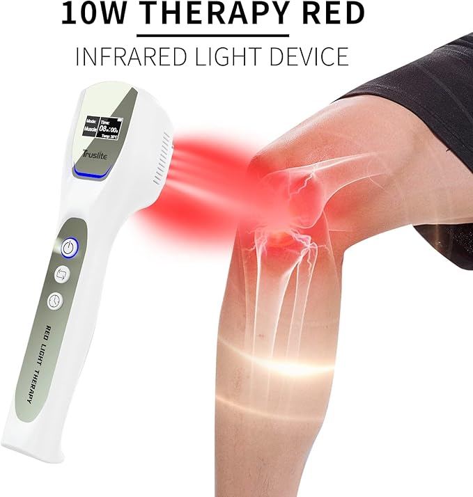 Red Light Therapy Device for Pain Relief, Deep Tissue Infrared Light for Joint, Muscle, Back,Inflammation at-Home LED Treatment Tool with16*Red Light Chips+16*Near Infrared Chips