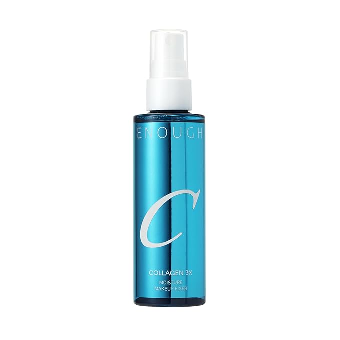 Enough Collagen 3X Moisture Makeup Fixer, Korean Make Up Dewy Setting Spray for Face, Long Lasting Hydrating Facial Mist with Hyaluronic Acid, 3.38 fl oz (100 ml)