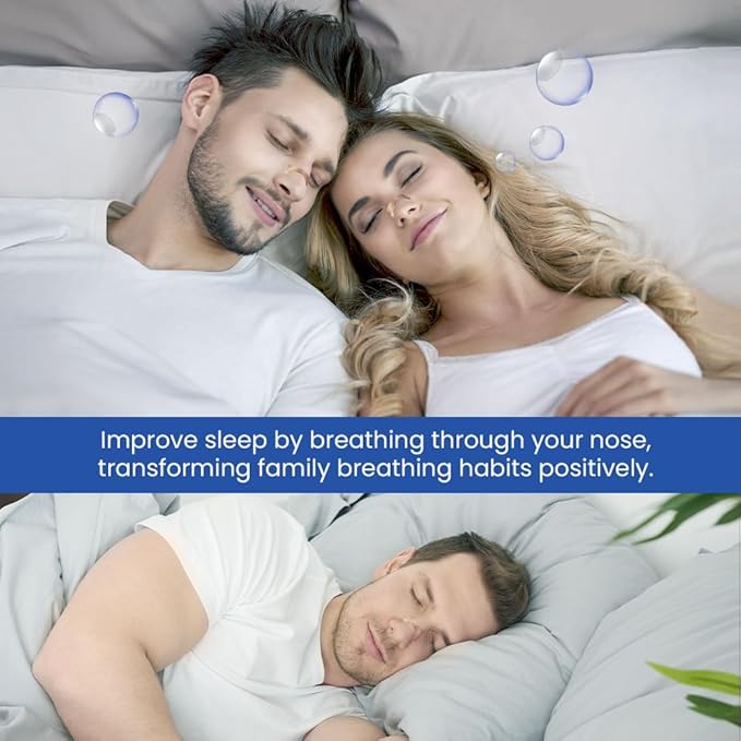 MASSNER Nasal Strips for Snoring & Breathing – Soft, Plastic-Free Nose Strips for Sleeping – Drug-Free, No Magnet Design for Comfortable Airflow (Large 100 Count)