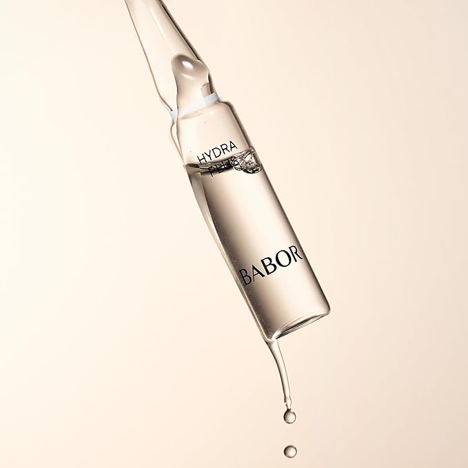 BABOR Hydra Plus Ampoule Concentrate, Moisturizing Skincare Capsule, Hyaluronic Acid Serum, Deeply Nourish to Plump and Smooth Skin, Anti Aging Serum 7 Day Treatment