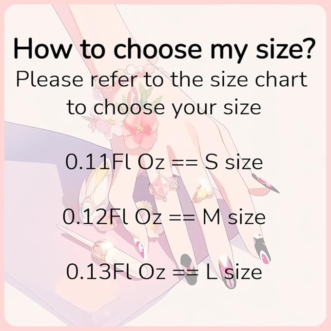 MAGLFELL Women Press On Nails - 3D Almond Handmade 10Pcs Unique Fake Nails, Artistic Design, Thick Acrylic and Muti-Layer Gel False Nails (Size S)