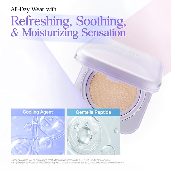 CLIO Kill Cover Mesh Blur Cushion Foundation, Flawless Full Coverage, Pore Blurring for Smooth Skin, Semi-Matte Finish, Long-Lasting, Lightweight, Oil-Control, Korean Foundation (23N GINGER)