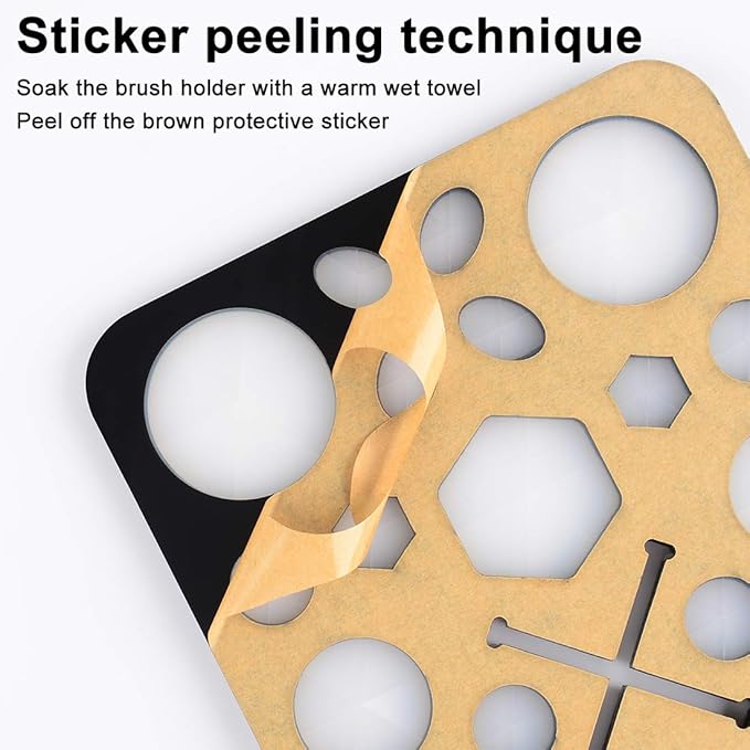 28 Hole Makeup Brush Drying Rack with Mat, Collapsible Makeup Brush Holder with Silicone Mat, Brush Dryer Stand, Make Up Organizer for Vanity Countertop