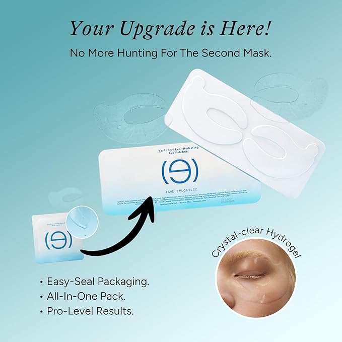 Caffeine & Hyaluronic Acid Under Eye Patches - 5 Pairs, 360° Coverage Targets Dark Circles, Puffy Eyes, Fine Lines & Eye Bags Hydrating Restoring Gel Eye Masks (PRO)
