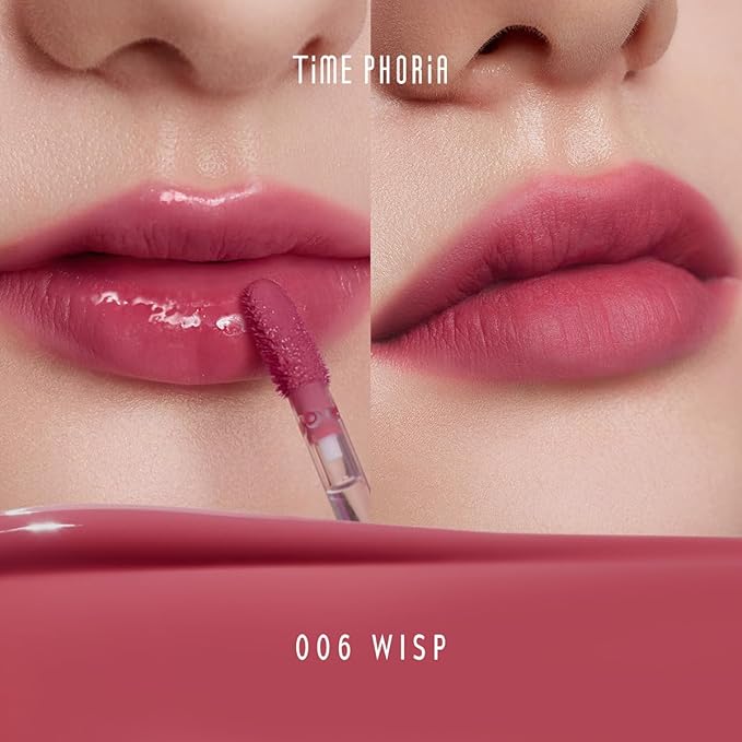 Altera Blurring Lip Tint 006 Wisp, Brownish Red Glossy to Soft Matte Finish, Blur Lip Lines, Weightless No-Sticky Airy Velvet Texture, Vibrant Hydrating Long-Lasting Lip Stain
